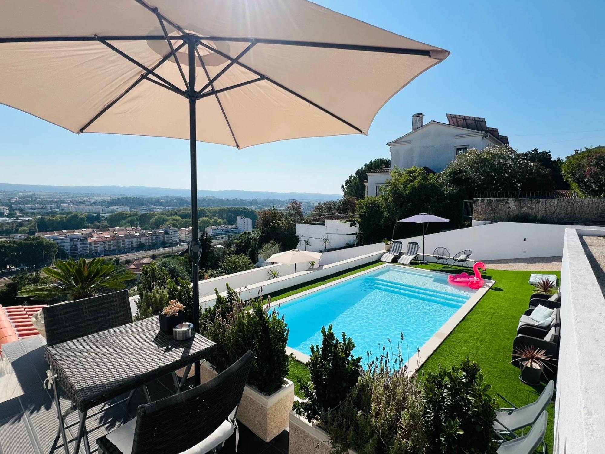 Vila Pombal Tomar - Luxury Apartment With Private Pool And Castle View エクステリア 写真